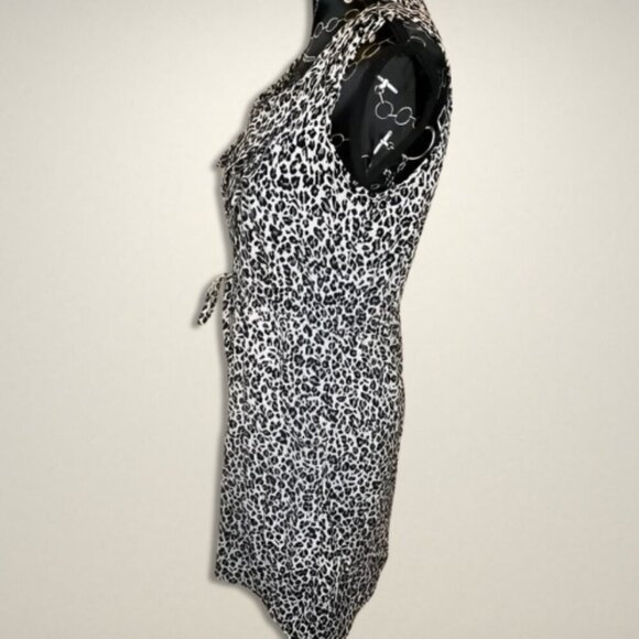 Sleeveless Dress Animal‎ Print Drawstring Waist Casual Summer - Picture 2 of 4